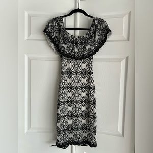 Black and white dress